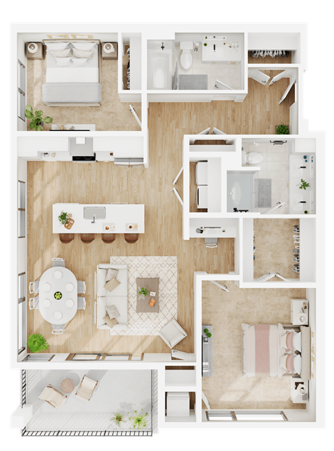 C1 Floor Plan at Lilia, Minnesota, 55118